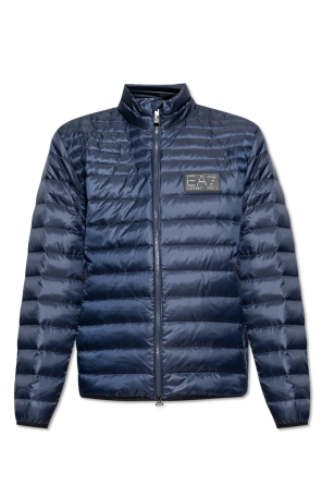 Down jacket with logo od EA7 Emporio Armani