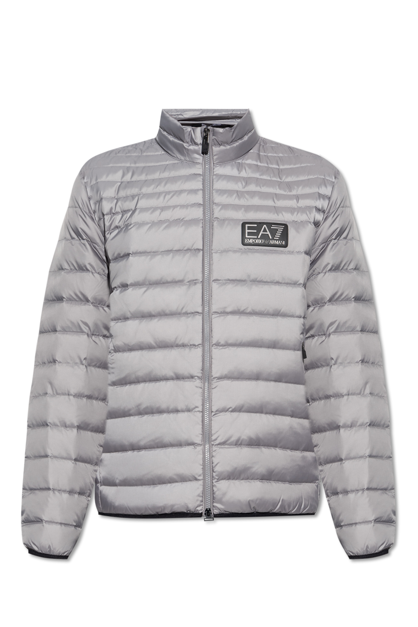 Grey Down jacket with logo EA7 Emporio Armani - Vitkac Germany