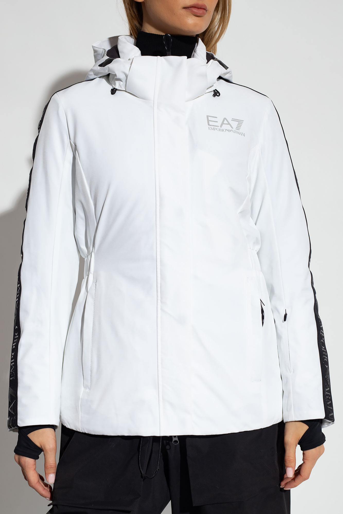 White Hooded jacket EA7 Emporio Armani - Vitkac GB