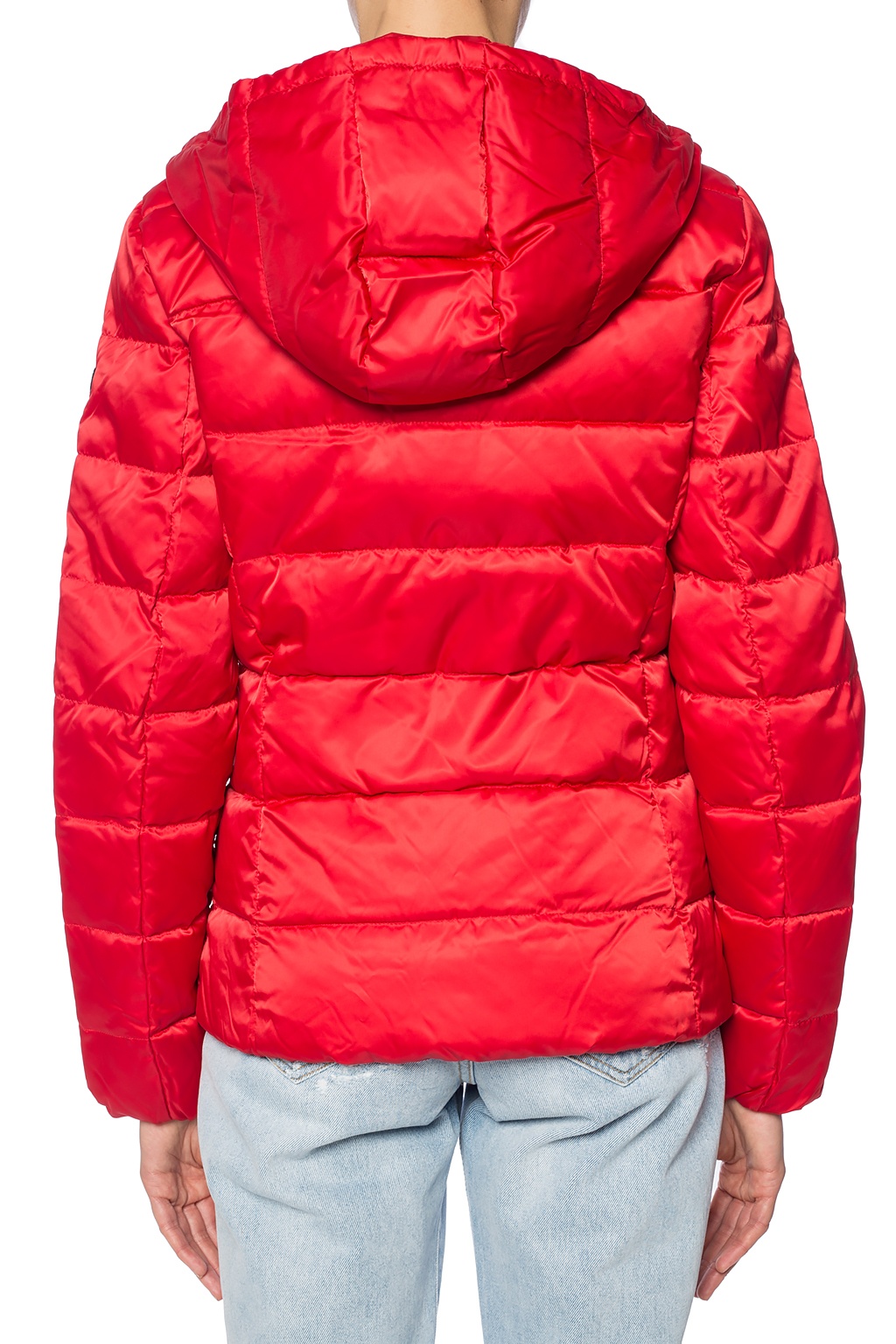 Red Quilted down jacket EA7 Emporio Armani - Vitkac TW