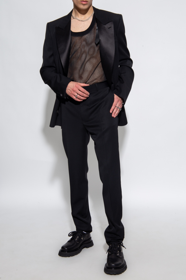 Alexander McQueen Asymmetric blazer