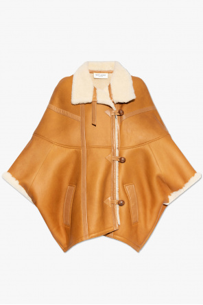 Oversize leather jacket od Saint Laurent