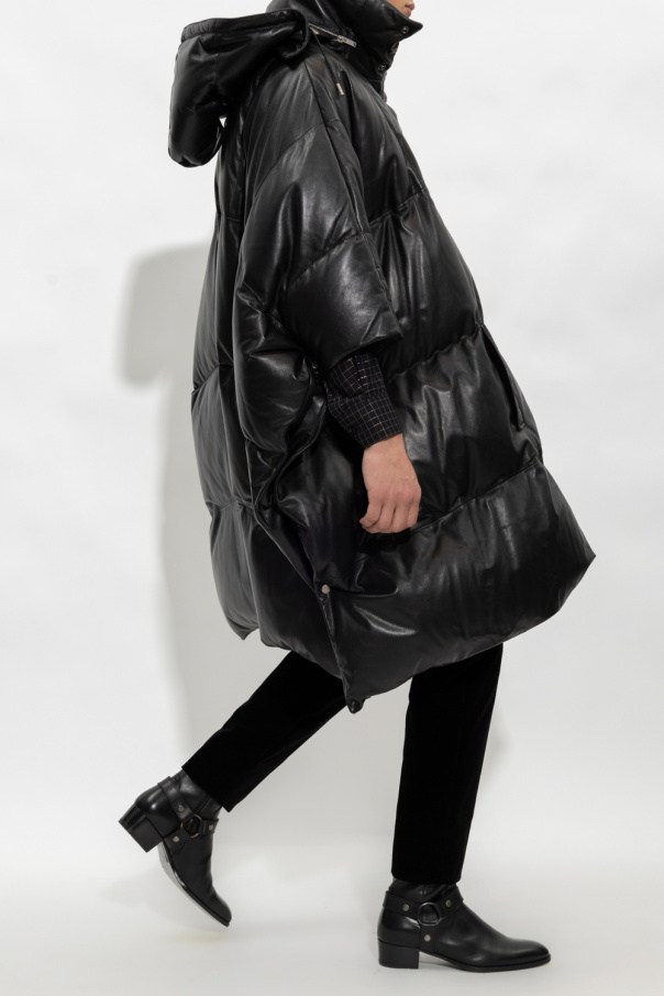 Saint Laurent Leather poncho
