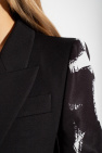 Alexander McQueen Blazer with patterned sleeves