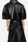 Alexander McQueen Cropped leather jacket