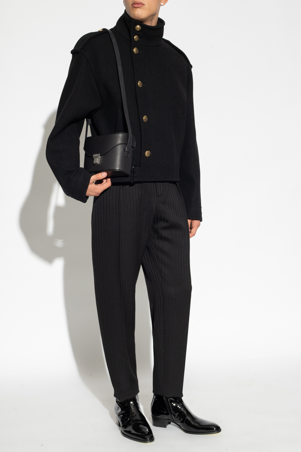 Saint Laurent Double-breasted jacket with epaulettes