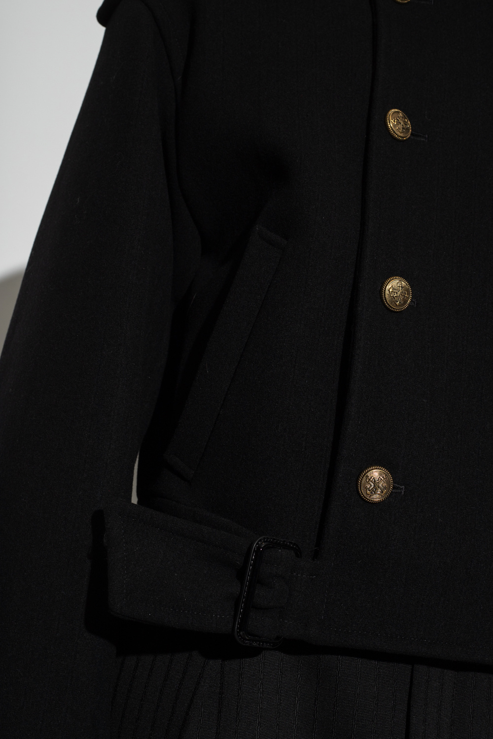 Saint Laurent Double-breasted jacket with epaulettes