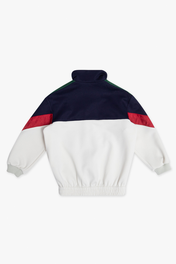 gucci Distressed Kids Sweatshirt with standing collar