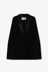 Saint Laurent BLACK Wool tuxedo cape