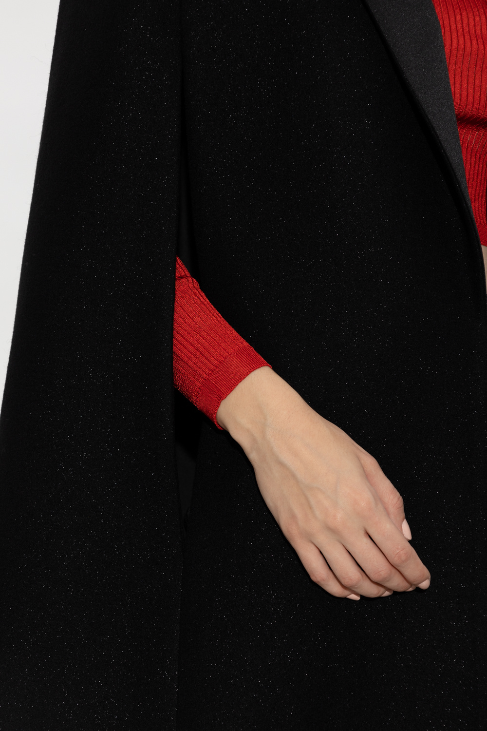 Saint Laurent Wool tuxedo cape