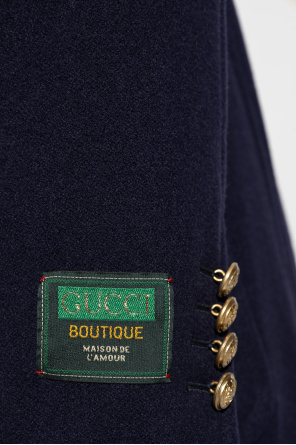 Gucci Krótki wełniany płaszcz
