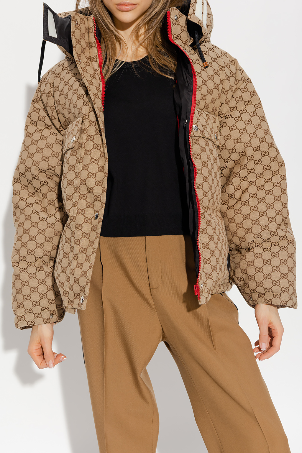 Brown Jacket with monogram Gucci - Vitkac GB
