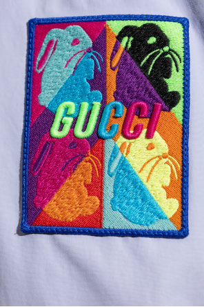 Gucci denim Jacket in contrasting fabrics