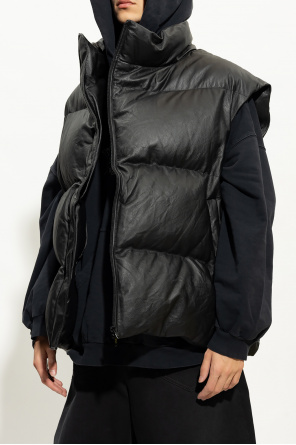 Balenciaga Oversize metallic-panel vest