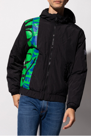 Versace Jeans Couture Hooded jacket with logo