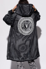 Costumein raw-cut edge linen shirt Reversible coat with logo