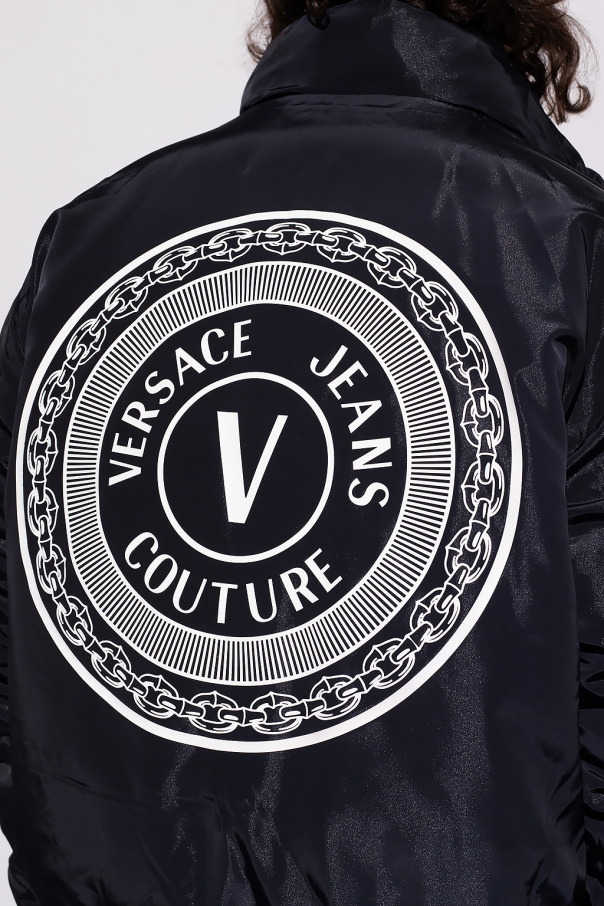 VERSACE - Down Jacket With Logo