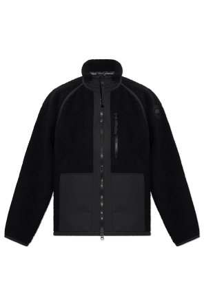 Fleece jacket with stand-up collar