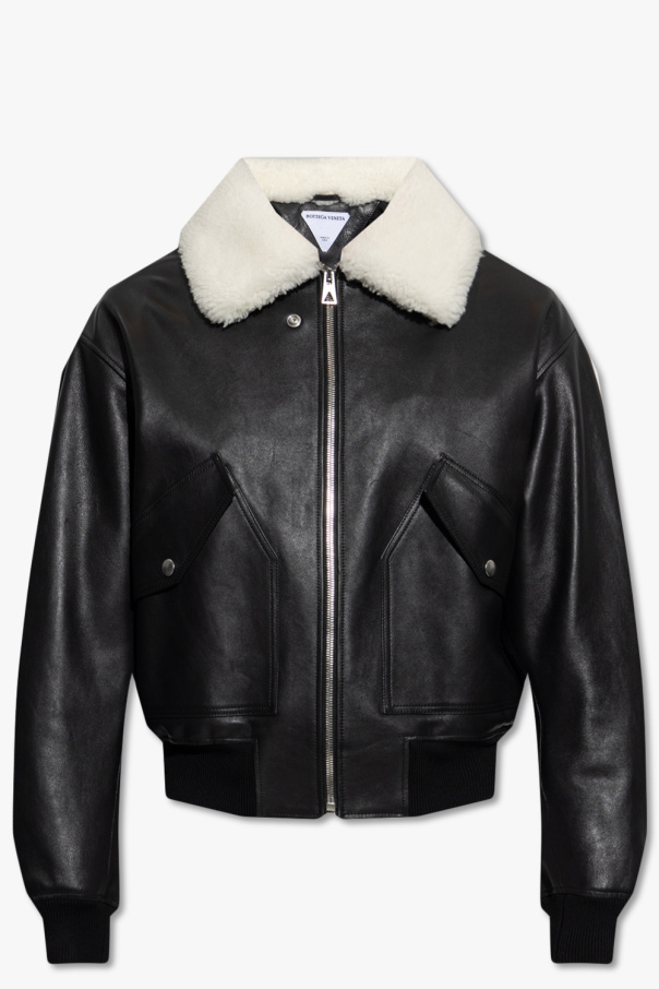 bottega hobo Veneta Leather jacket