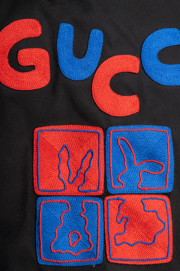 Gucci Gucci Flora Snake Print Silk Scarf