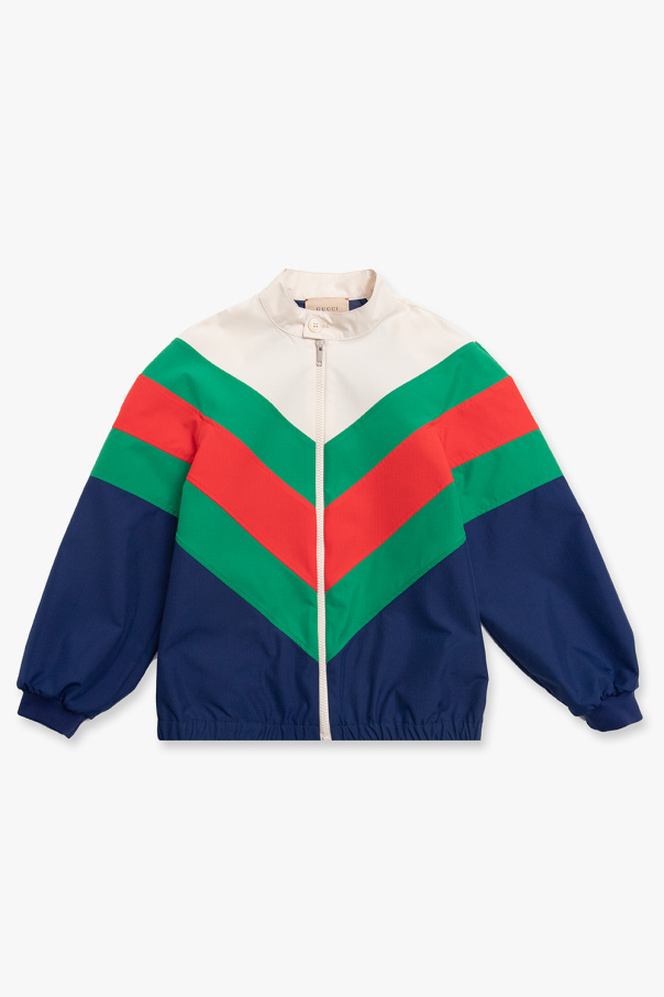 Gucci Kids Jacket with Web stripe