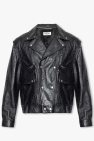 Saint Laurent Leather jacket with detachable sleeves