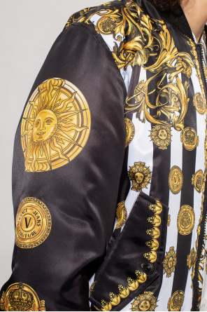 Versace Jeans Couture Patterned bomber detail jacket