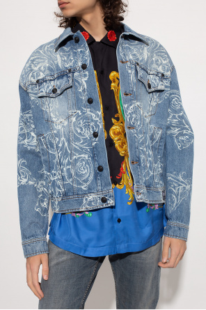 Reclaimed Vintage Inspired tie-dye revere shirt and shorts Printed denim jacket