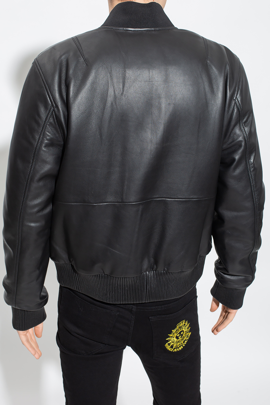 Bar jersey zip-up hoodie Bomber jacket