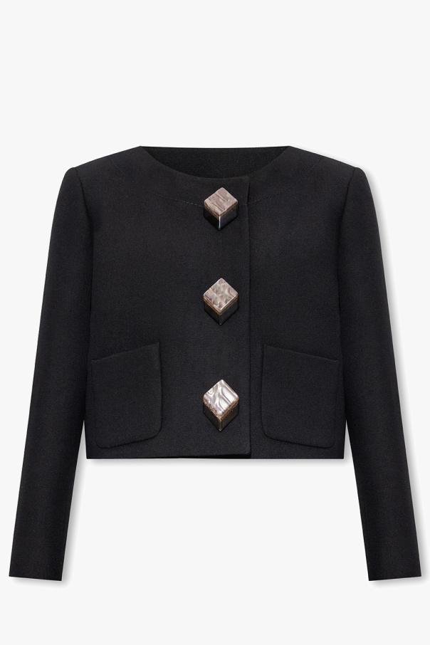 Gucci Cropped wool jacket