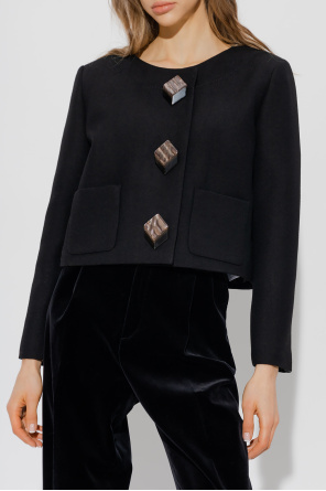 Gucci Cropped wool jacket