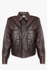 Saint Laurent stud-embellished leather jacket