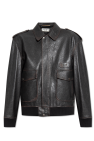 Saint Laurent Leather jacket with vintage effect