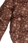 Gucci Kids BROWN Down jacket with motif of stars