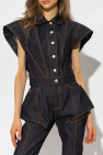 Alexander McQueen Denim jacket with short sleeves