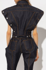 Alexander McQueen Denim jacket with short sleeves