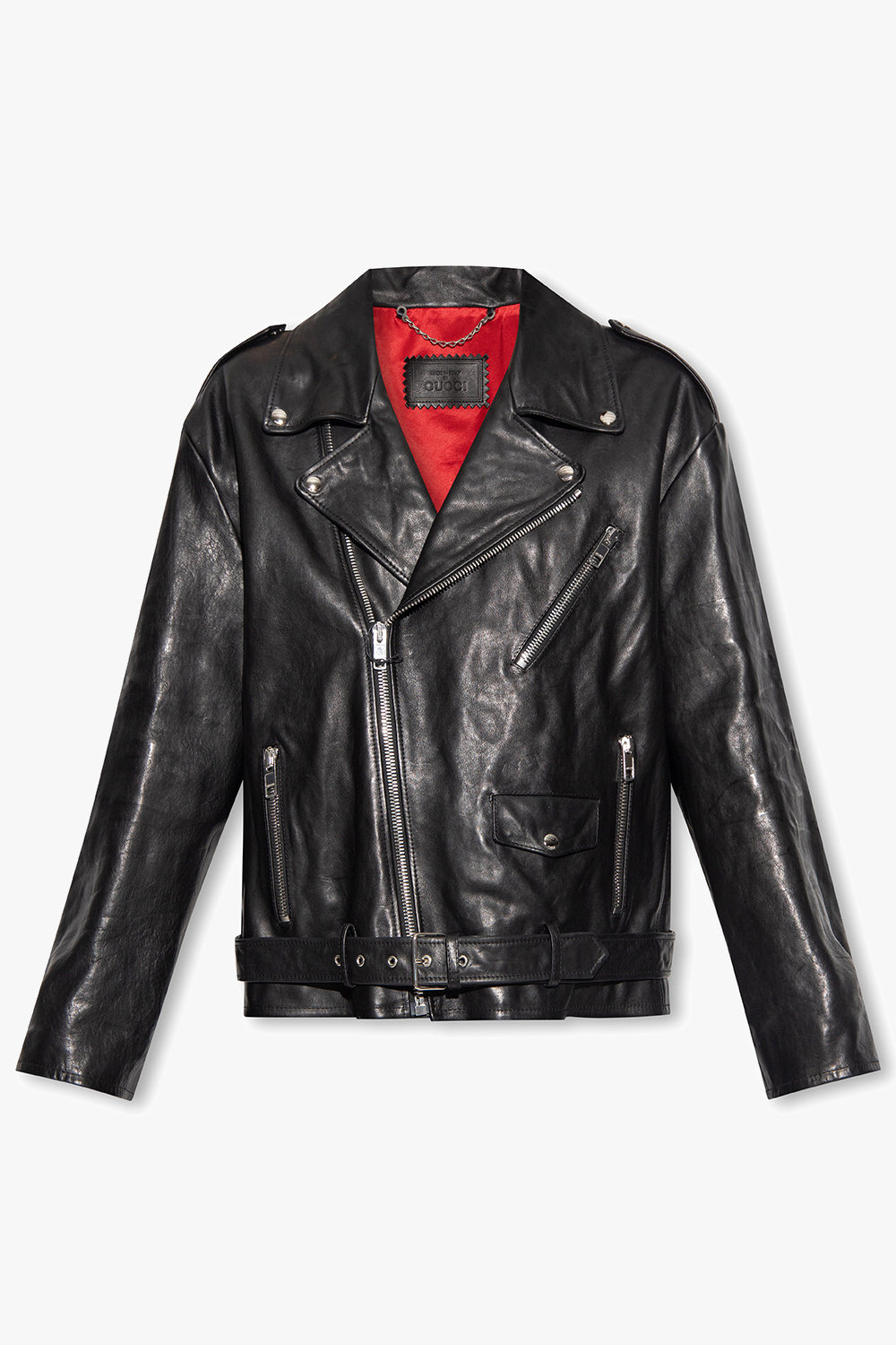 Gucci Oversize leather jacket