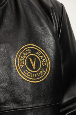 Versace Jeans Couture Leather bomber jacket