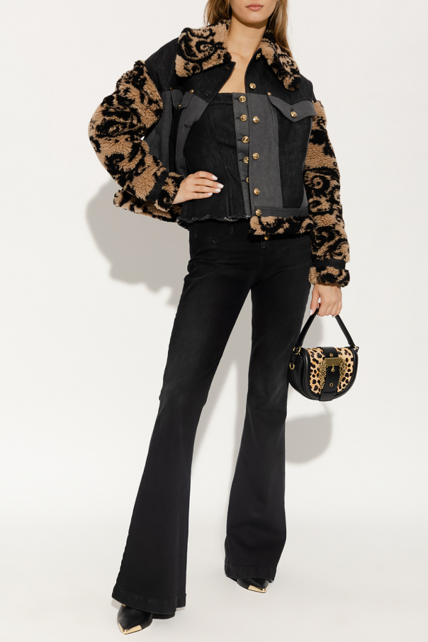 Versace Jeans Couture Kurtka z futrzanym wykończeniem