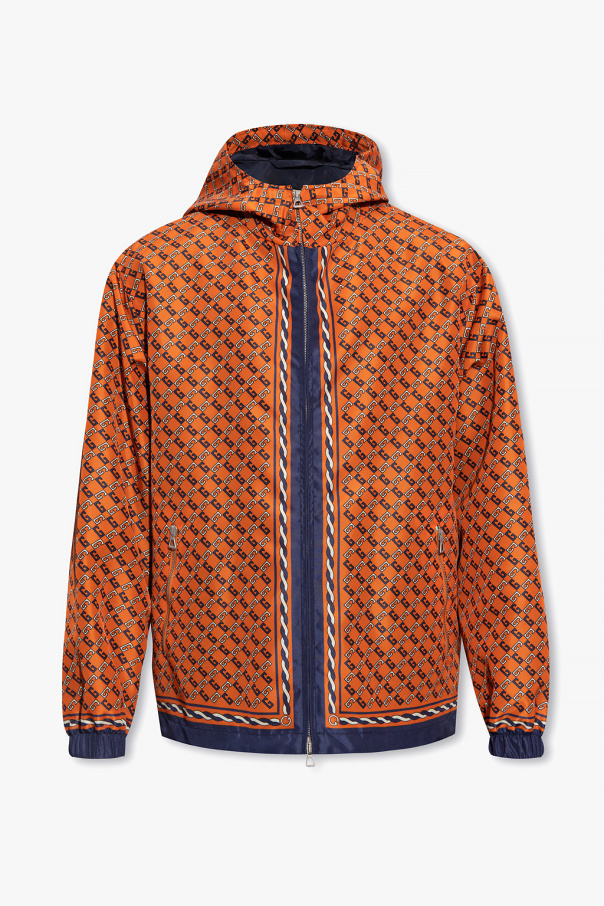 Gucci Patterned hooded jacket