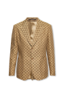 Gucci Eschatology label single-breasted jacket
