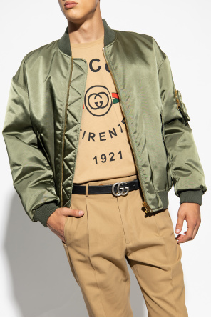 Gucci Satin bomber jacket