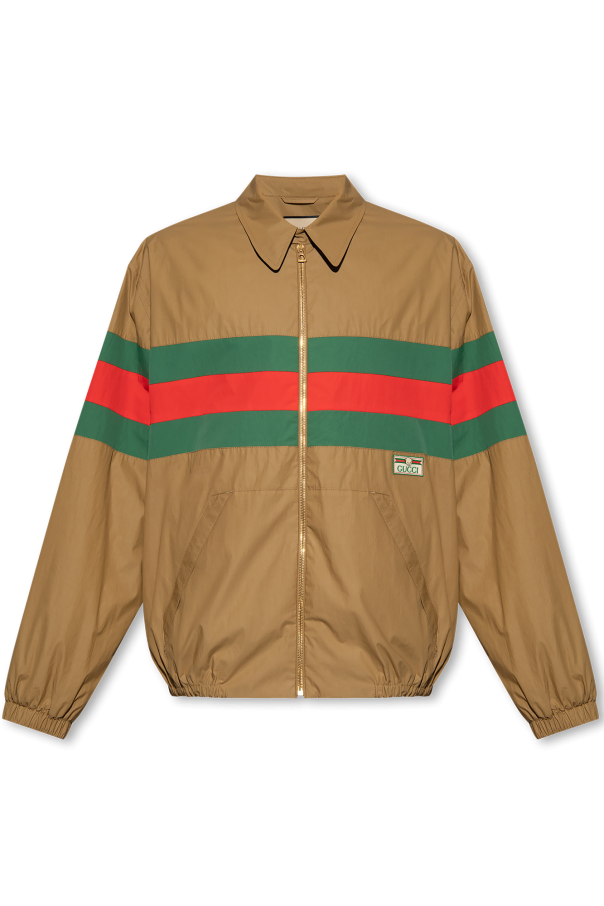 Gucci Cotton jacket with ‘Web’ stripe