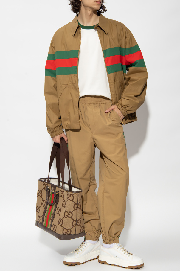 Gucci Cotton jacket with ‘Web’ stripe