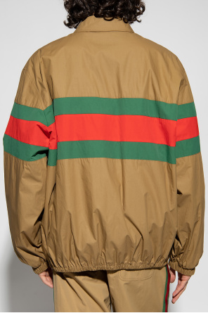 gucci Adidas Cotton jacket with ‘Web’ stripe