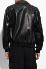 Gucci BLACK Leather bomber jacket