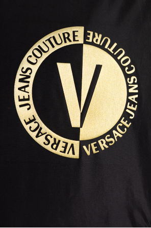 Versace Jeans Couture Pretty Green T-shirt à logo 60's sur le devant Bleu marine