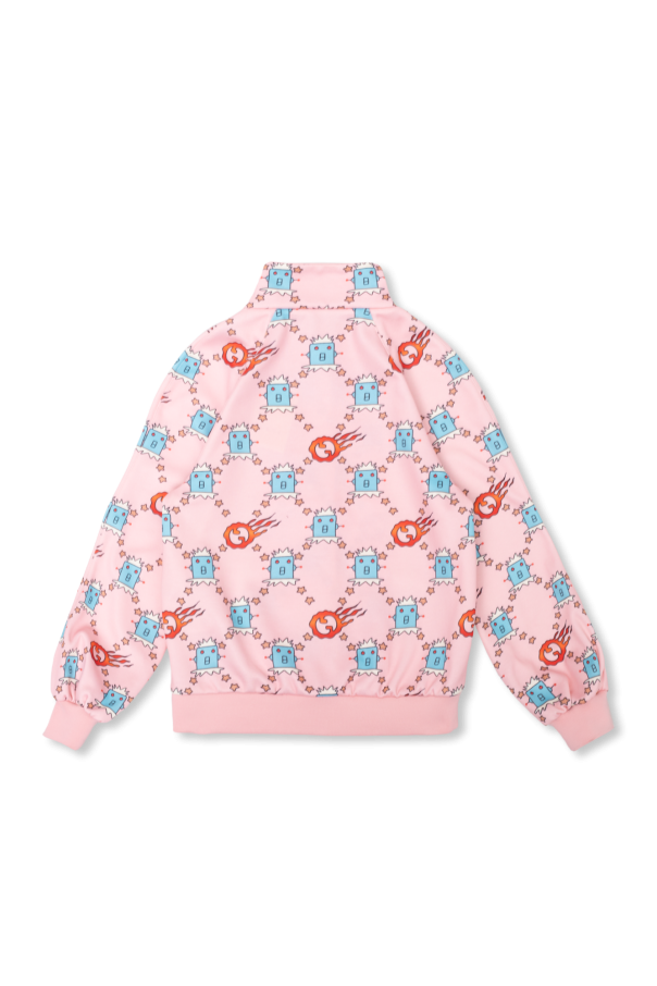Gucci Kids Sweatshirt with standing collar