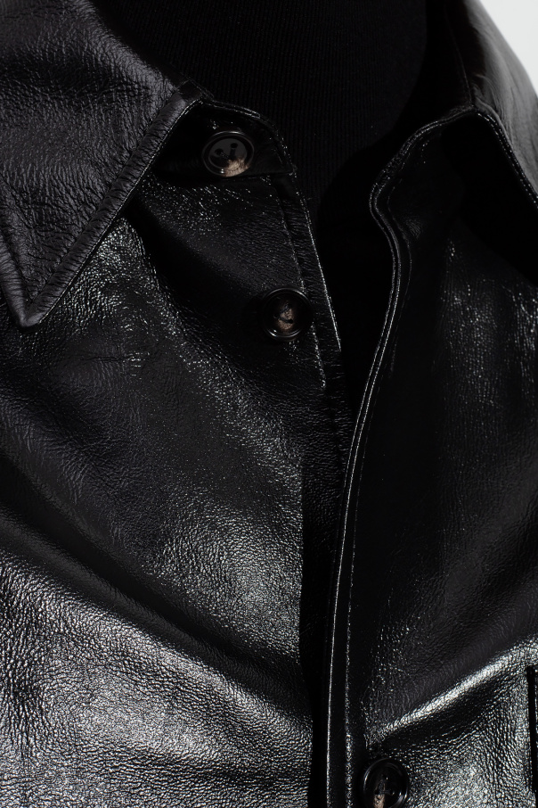 Louis Vuitton Women's Lambskin Aviator Noir Jacket Black