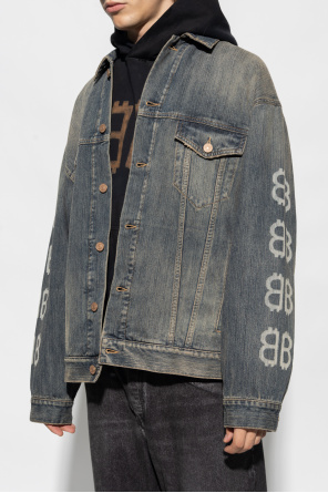 Balenciaga Denim contrast-panel jacket